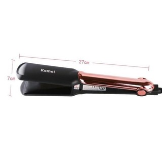 Máy duỗi tóc Kemei KM 2113 chỉnh nhiệt độ thông minh chuyên dùng duỗi ép thẳng uốn cúp đuôi -Tốt