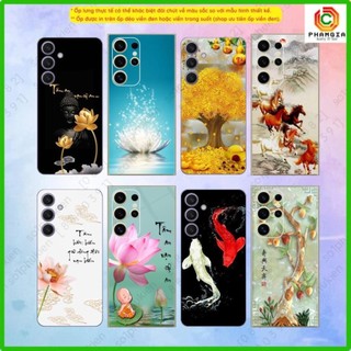 Ốp lưng cho Samsung S24, S24+ Ultra S23, S23+ S22, S22+ FE Ultra dẻo in hình thư pháp nhiều mẫu đẹp, nét, theo yêu cầu
