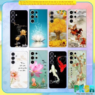 Ốp lưng Samsung S24, S24+, S24 Ultra, S23, S23+, S23 Ultra, S22, S22+, S22 Ultra dẻo in hình thư pháp nhiều mẫu đẹp mới