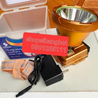 Siêu sáng siêu sáng đèn đội đầu siêu sáng, đèn pin đeo đầu k25 cao cấp+tằng kèm giá điện thoại treo tường