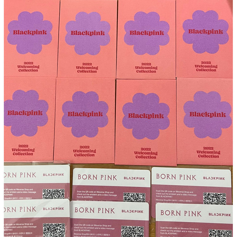 [Quà tặng] QR CARD BLACKPINK album Born Pink và WC 2022 Welcoming Collection