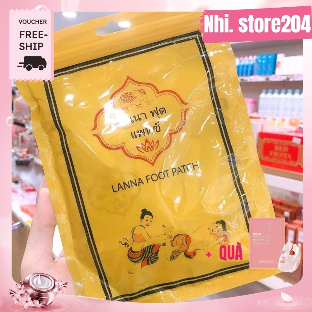🌸🌸10 Miếng Dán Chân Thải Độc Detox Lanna Foot Patch ( mới về )