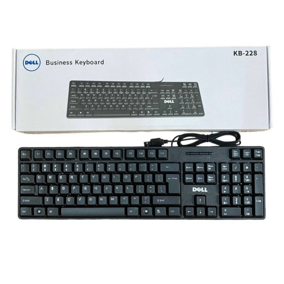 Bàn Phím Dell KB-218, Có dây cổng USB, Dành cho văn phòng - học sinh VMK-VYN | BigBuy360 - bigbuy360.vn