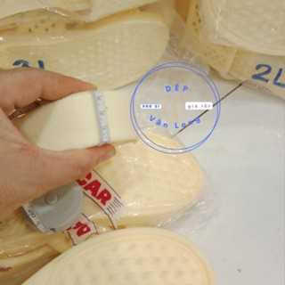 [GIÁ TẬN XƯỞNG+FREESHIP] Dép nhựa dép tổ ong A1 siêu dày (Đế 2.5 cm) - Màu kem, trắng DÉP VĂN LONG _KS3