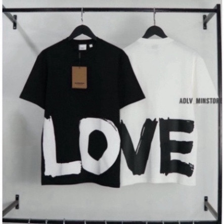 Áo Thun Burberry Nữ LOVE,Áo Thun Burberry Nam LOVE Phong Cách Luxury ,Áo Đôi LOVE Vải Cotton Organic