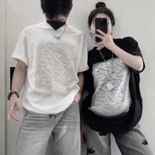 [Sale Off] Áo Thun Cotton Khô In Hình Chữ B Loang Hai Mặt🤗 Áo Phông Tay Lửng Form Rộng Unisex