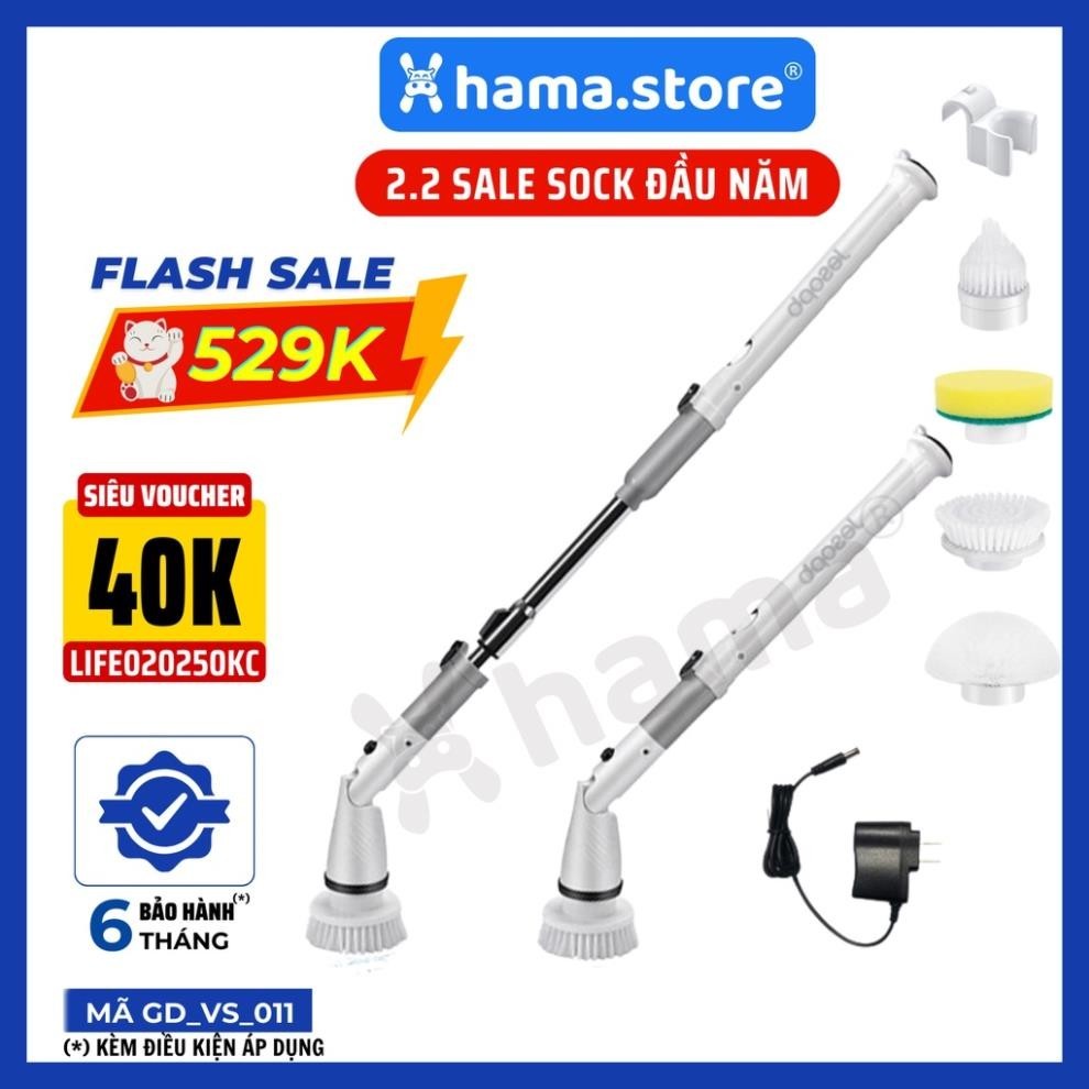 Chổi cọ nhà vệ sinh bằng điện K-129 JESOPB HAMA STORE. Mã GD_VS_011