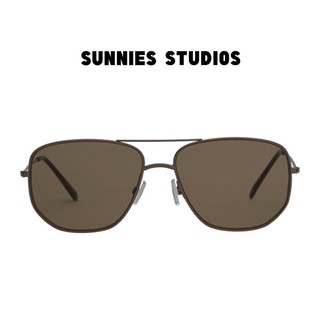 Kính mát Sunnies Studios Gọng Phi Công Dom in Sepia