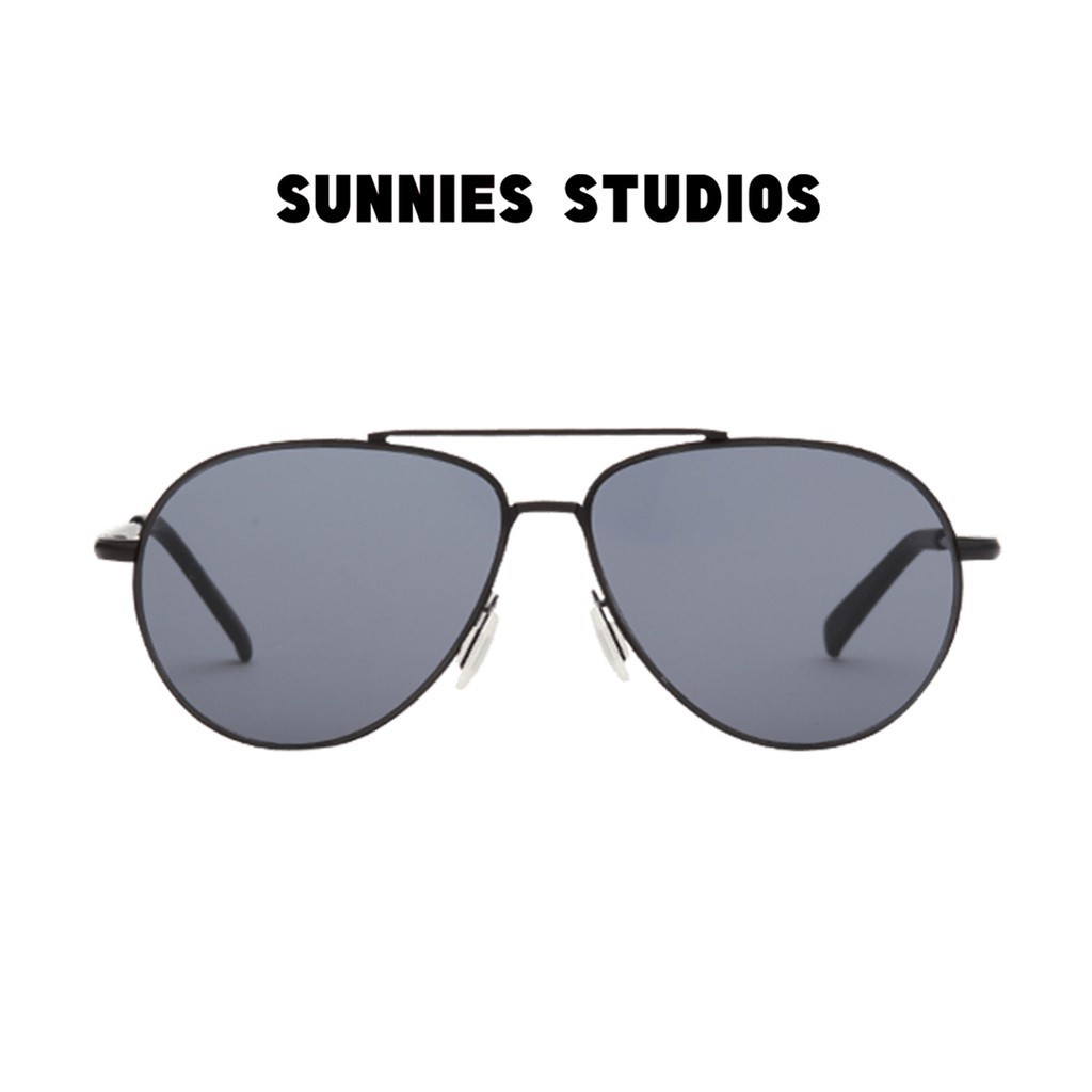 Kính mát Sunnies Studios Gọng Phi Công Gus in Charcoal