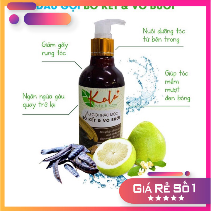 (Hữu cơ thảo dược) DẦU GỘI THẢO MỘC KALA 300ml