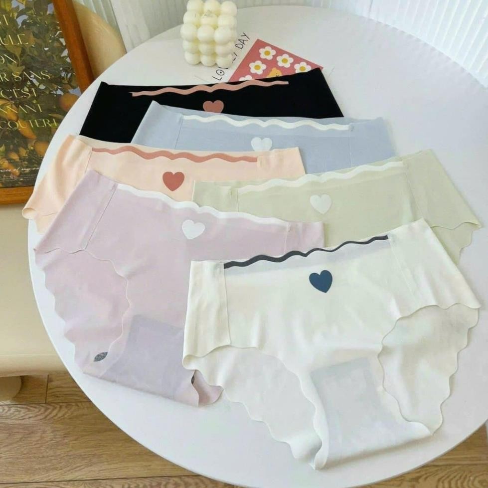 Sét 10 quần lót nữ đúc tim không viền