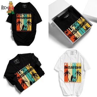 Áo Thun Unisex Nam Nữ In Họa Tiết California !