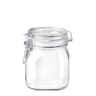 Hũ thủy tinh Bormioli Rocco Fido nắp cài 750ml I đựng muối, đường, ngũ cốc