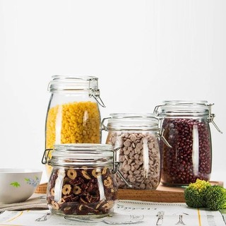 Hũ thủy tinh nắp cài kín hơi đựng ngũ cốc, cà phê, muối, đường, ngâm dấm
