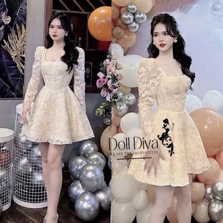  Váy ren Charm in Lace Đầm tiểu thư cho tiệc và dạ hội Dolldiva Dress