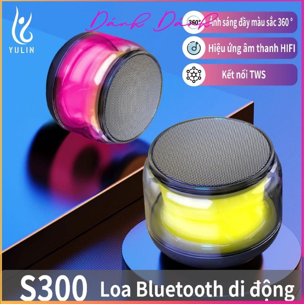 Loa Bluetooth Mini Không Dây S300 Đèn Led Rgb, Có Hỗ Trợ Thẻ Nhớ, Pin Cực Khủng