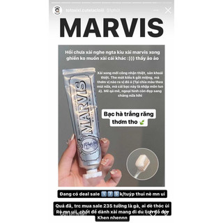 Kem Đánh Răng Marvis Whitening Mint