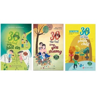 Sách - combo 30 ngày thực hành lòng yêu thương, biết ơn, rèn luyện phẩm chất - nxb phụ nữ
