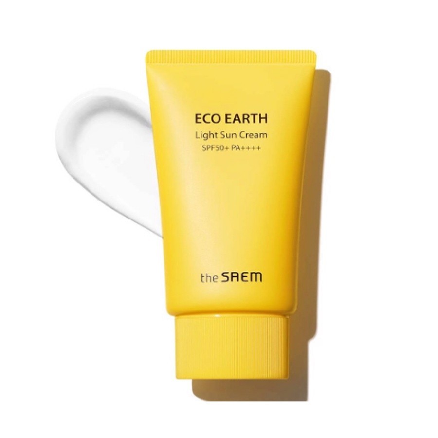 Kem Chống Nắng Ngăn Ngừa Tia UVA, UVB Sắc Trắng The Saem Eco Earth SPF50+ 50Gr