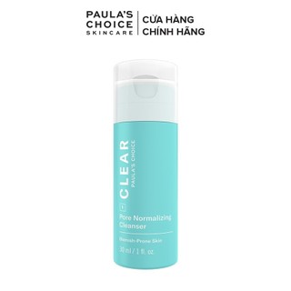 Sữa rửa mặt dạng gel ngăn ngừa mụn và se khít lỗ chân lôngPaula’s Choice Clear Pore Normalizing Cleanser 30ml 6006