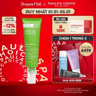 Tinh chất dưỡng da hoàn toàn từ thiên nhiên Paula's Choice Earth Sourced Power Berry Serum 30ml 8530