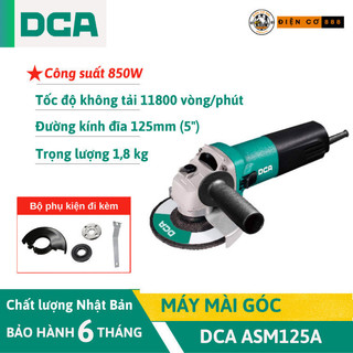 Máy mài góc dca asm125a 850w - tặng thêm đá cắt và đá mài