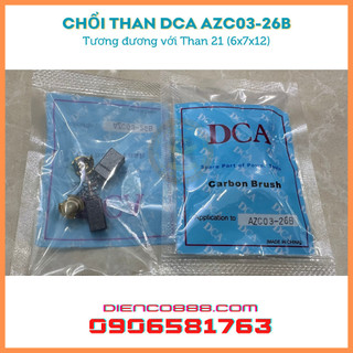 Chổi than máy khoan đục azc03-26b kích thước 6.5x7.5x12mm