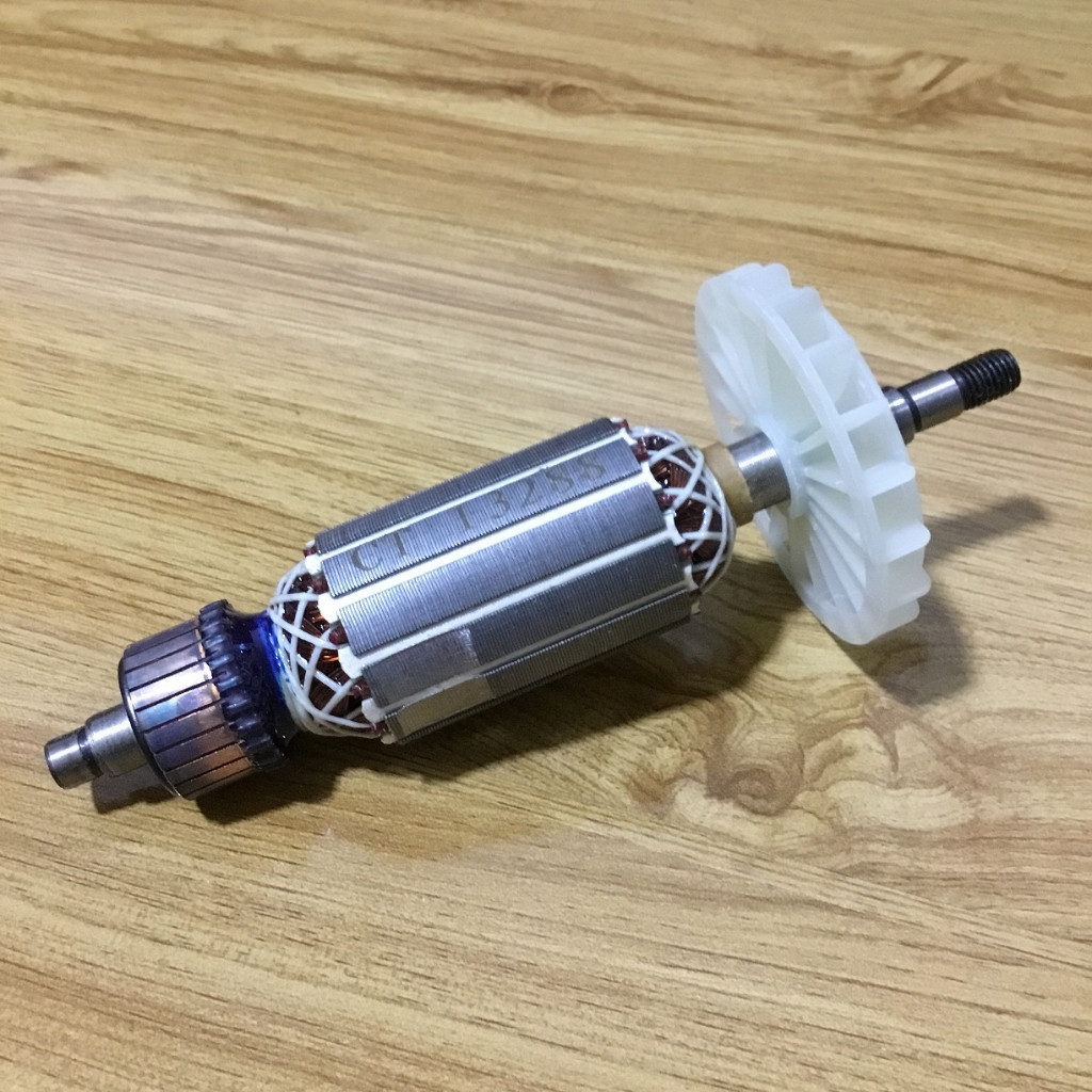 Rotor mài CROWN 3055 13288 3117 CT3055 CT13288 CT3117 Thân 35mm Dài 160mm dây đồng 220V - Tặng chổi than