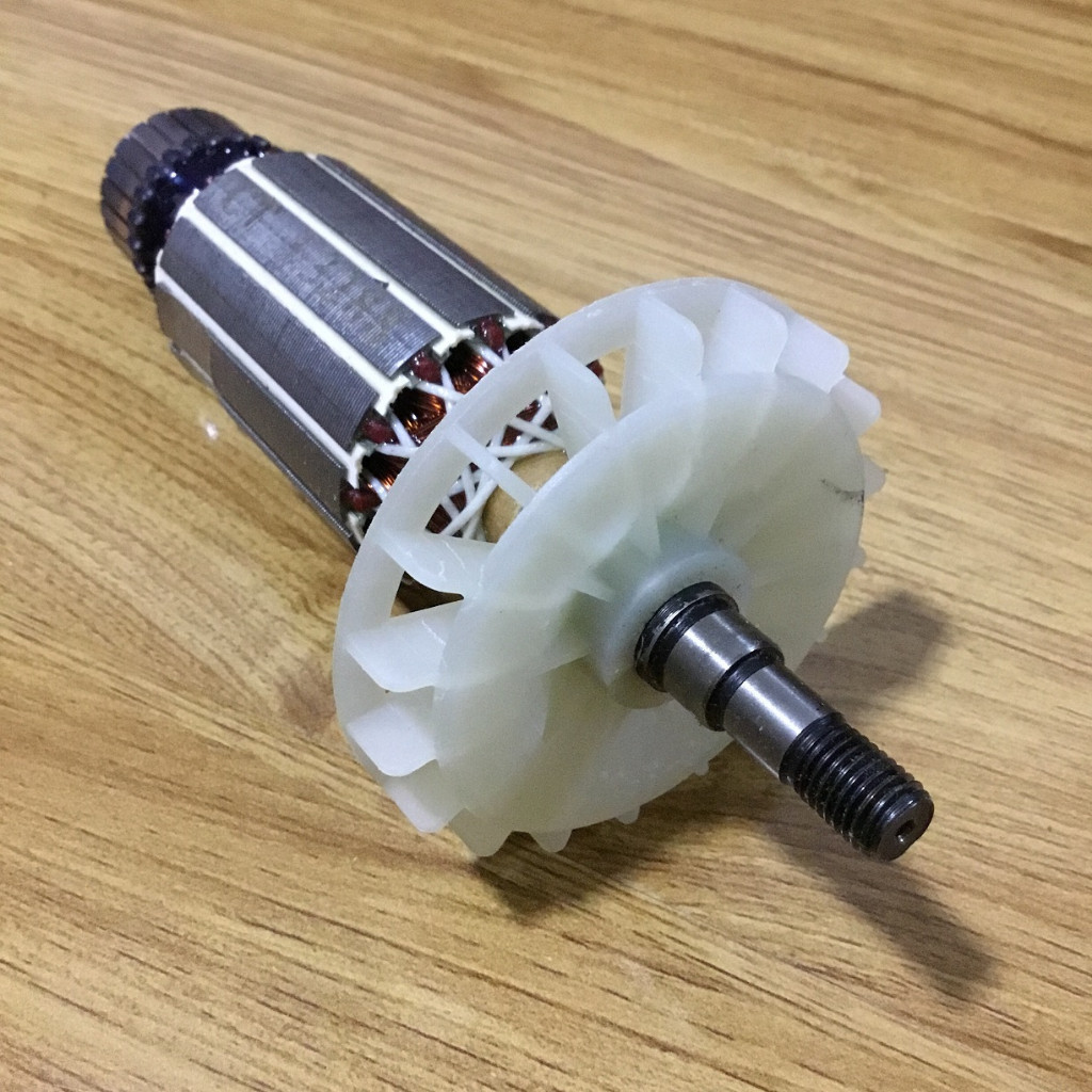 Rotor mài CROWN 3055 13288 3117 CT3055 CT13288 CT3117 Thân 35mm Dài 160mm dây đồng 220V - Tặng chổi than