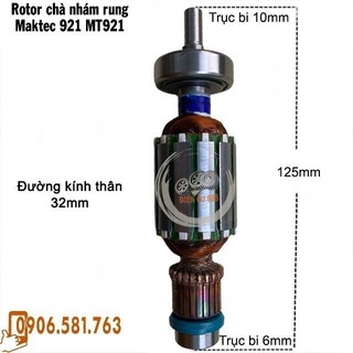 Rotor chà nhám rung makita mt921, m9201b chính hãng - tặng chổi than