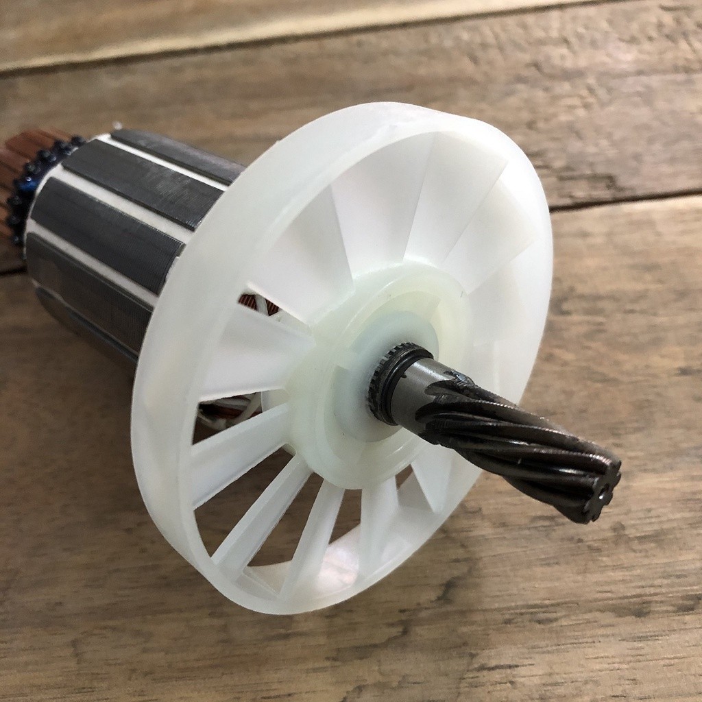 Rotor đánh bột - khuấy sơn KAIZEN KZ-6161, TPC 6162 8 RĂNG Thân 41mm Dài 153mm 220V - Tặng chổi than