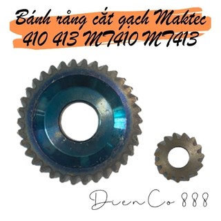 (Set of Gear) Bộ nhông bánh răng cắt gạch Maktec 410 413 MT410 MT413 bằng thép