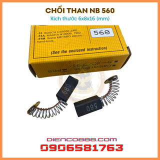 (Chính hãng) Chổi than 560 NB 6x8x16mm