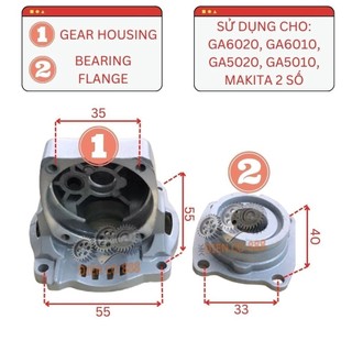 Bộ đầu nhôm mài Makita GA6010, GA6020, GA5020 (2 chi tiết)
