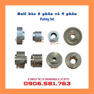 (Bộ 2 chi tiết) Buly - Pulley cho máy bào gỗ - Có 2 loại cho bào 8 phân và 9 phân