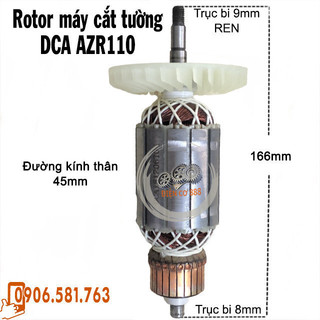 (Hàng DCA) Rotor máy cắt tường DCA AZR110, AZE05-110, AZE05-125 220V - Tặng chổi than