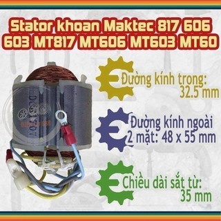 (Hàng DCA) Stator khoan Maktec MT817, MT60, Makita M0600B, M8103B 220V