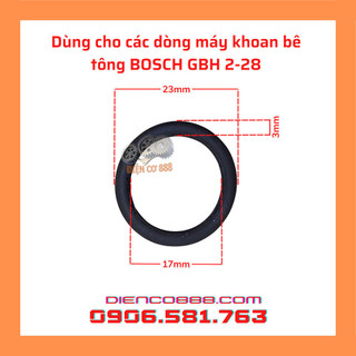 (Combo 2 cái) sin piston khoan bê tông BOSCH GBH 2-28 (O-Ring 17x3 MM, 1610210121)