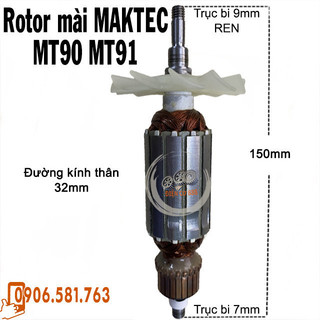 (Hàng DCA) Rotor mài MAKTEC MT90 MT91, Makita M0910B 220V - Tặng chổi than