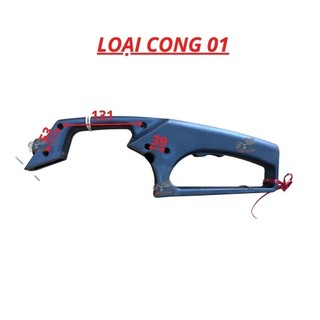 Tay cầm máy cắt sắt cong kiểu 1 có lỗ gắn công tắc - Đối chiếu kích thước trước khi đặt hàng
