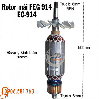 Rotor mài FEG EG-914 dây đồng 220V - Tặng chổi than
