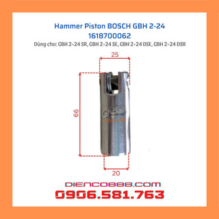 Bộ piston khoan BOSCH GBH 2-24 DS, 2-24 SR, 2-24 SE, 2-24 DSE, 2-24 DSR (Hammer Piston, 1618700062)