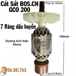 Rotor Cắt Sắt BOSCH GCO 200, GCO 220 7 răng - Tặng chổi than