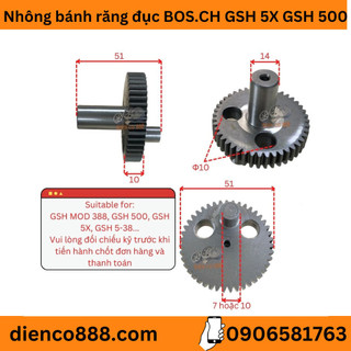 (Eccentric Cog Wheel) Bánh răng đục BOSCH GSH 5X, GSH 500, GSH 5X Plus, GSH 388 43 răng thẳng