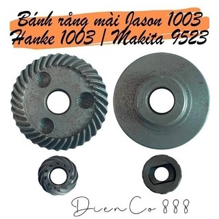 (Set of Gear) Bộ nhông bánh răng máy mài Jason 1003 - Hanke 1003 / Makita 9523 bằng thép