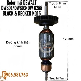 Rotor mài DEWALT 6288 DW801 DW803 KG15 và DCA 08-100 - TẶNG CHỔI THAN