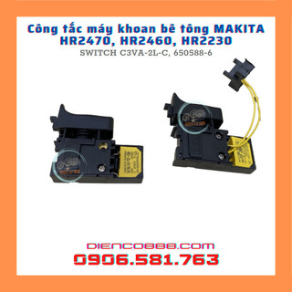 Công tắc khoan bê tông Makita HR2470 HR2460 HR2230 (SWITCH C3VA-2L-C, 650588-6)