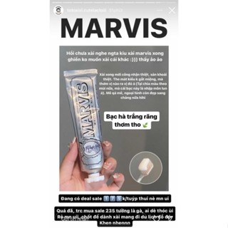 Kem Đánh Răng Marvis Whitening Mint