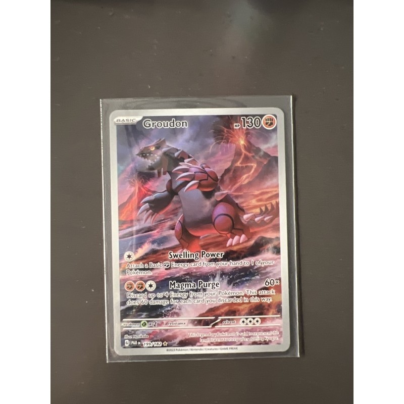 thẻ pokemon Groudon 199/182 holo illustration rare