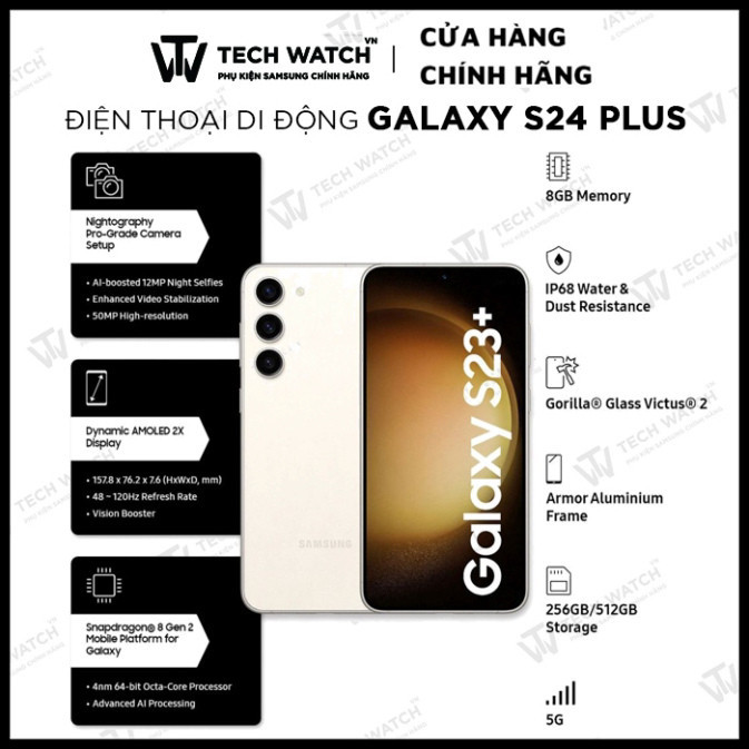 [Điện thoạ Samsung Galaxy S24 Plus ] laptop Samsung Galaxy S24 Plus - TechWatchVN